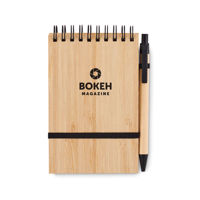 Bamboe notitieboek A6 incl. pen